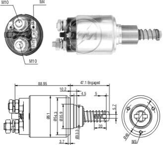 Втягуюче реле стартера ZM ZM734