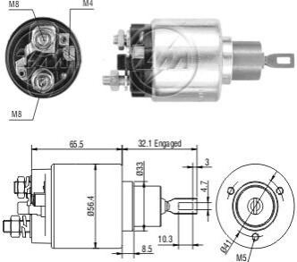 Втягуюче реле стартера ZM ZM778