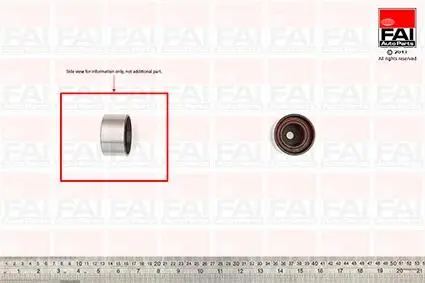 54x10x29 Ролик паска приводного FIAT DOBLO 1.6/1.9 01- OPEL ASTRA 1.9 05-15 JEEP RENEGADE 1.6CRDIi 14- FAI T9380