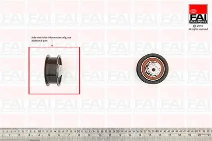 67x23 Ролик паска приводного VW Polo 1,7-1,9D/SDI 10/94- Lupo 1,7 FAI T9493