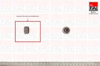 Ролик паска приводного Ford Fiesta 1,8D/Mondeo 1,8TD 96- FAI T6697