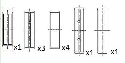 Вкладиші корінні (+0.50) Ford Tranzit 2.0DTI /2.4DTI 02- FAI BM1020-050