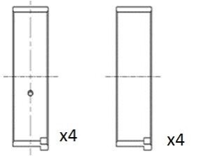 Вкладиші шатунні (0.50) Peugeot 206/306/307 1.4 16V 03- FAI BB2045-050