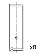 Вкладыши шатунные 0.25 Opel 1,6B -LZ/NZ/SV/SE 87- FAI BB2079-025