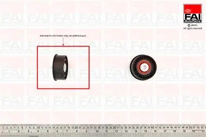 63X8X23 Ролик паска приводного Opel 1.6 16V 93- FAI T9400
