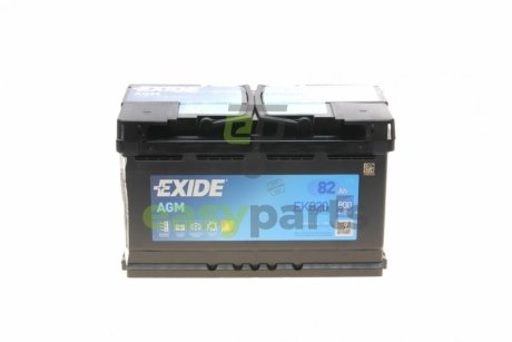 Акумуляторна батарея 82Ah/800A (315x175x190/+R/B13) (Start-Stop AGM) (аналолг EK800) EXIDE EK820