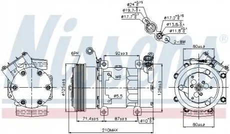 Компресор кондиціонера NISSENS 89159