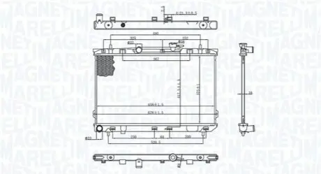 Радиатор охлаждения MAGNETI MARELLI BM1972