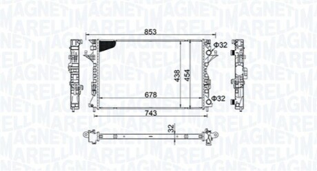 Радиатор охлаждения MAGNETI MARELLI BM1522