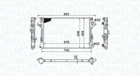 Радіатор охолоджування MAGNETI MARELLI BM1522