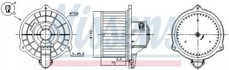 Вентилятор салона NISSENS 87389