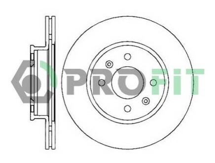 Диск гальмівний PROFIT 5010-2016