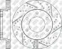 ДИСК тормозов. LC120 ALL FR 02- (ПЕРФОРАЦИЯ) NiBK RN1220DSET (фото 2)