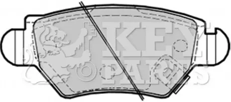 Гальмiвнi колодки дисковi SA KEYPARTS KBP1687