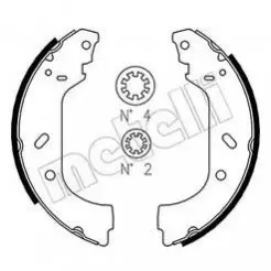 Комплект гальмівних колодок FIAT SCUDO 96-06 Metelli 53-0074