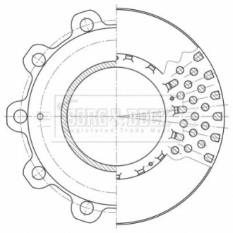 Гальмiвнi диски BORG & BECK BBD32607