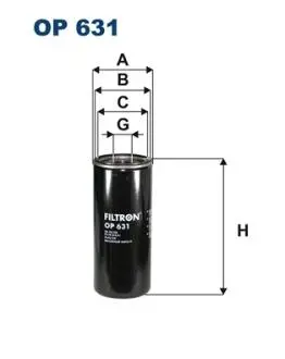 ФИЛЬТР МАСЛА FILTRON OP631