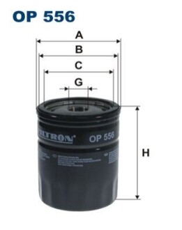 Фільтр оливи FILTRON OP556