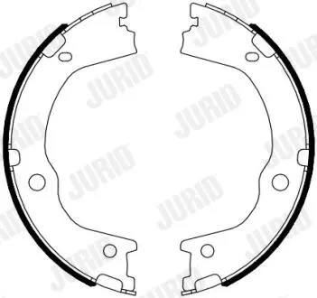 HYUNDAI гальмівні колодки ручного гальма Santa FE 09- Jurid 362571J
