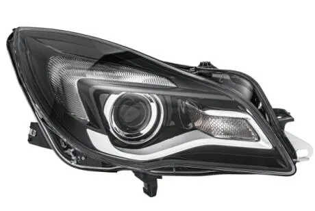 OPEL фара основна галоген з мотором з лампами AVL HIR2 PY21W W21W з денний.світлом прав.Insignia 08/13 - HELLA 1EL 011 165-721