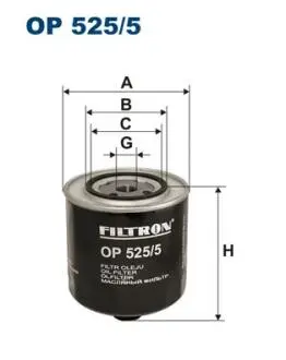 ФИЛЬТР МАСЛА FILTRON OP5255