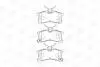Фото 2 - тормозные колодки задние Toyota Avensis, Corolla, Fortuner (2000->) CHAMPION 572520CH Тормозные колодки задние Toyota Avensis, Corolla, Fortuner (2000->) CHAMPION 572520CH (фото 2)