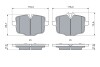 Гальмівні колодки дискові BMW 5(F10)/6(F12) "R "10>> BOSCH 0986494900 (фото 5)