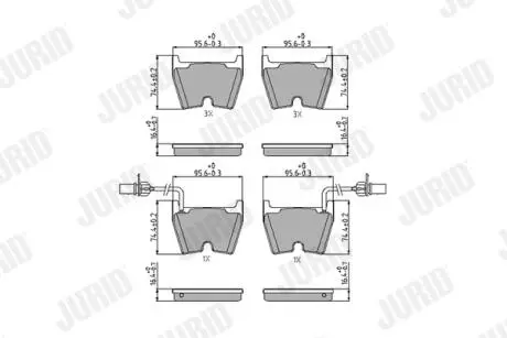 Фото audi гальмівні колодки передні a6 c5 avant 04-05, vw phaeton 3.2 04-08, lamborghini gallardo spyder 5.0 05- Jurid 573195J AUDI гальмівні колодки передні A6 C5 Avant 04-05, VW PHAETON 3.2 04-08, LAMBORGHINI GALLARDO SPYDER 5.0 05- Jurid 573195J