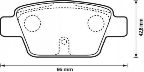 FIAT гальмівні колодки задні STILO, BRAVO 1.2 16V-2.4 20V 01- Jurid 573105J (фото 1)