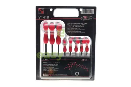 Набір ключів Т-под. Torx T9-T40 VIGOR V1410