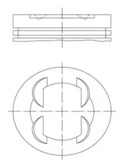Поршень Mahle HYUNDAI/KIA \'\'2.0 G4KD \'\'10>> MAHLE / KNECHT 681PI00109000
