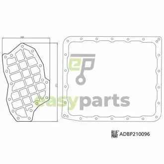 Фильтр + прокладка АКП NISSAN NAVARA 2.5 Dci BLUE PRINT ADBP210096