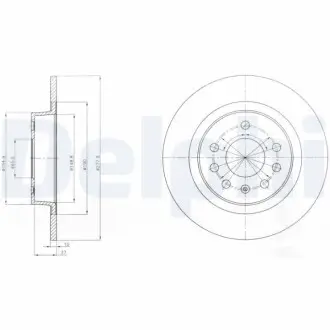 Гальмiвнi диски Delphi BG4300
