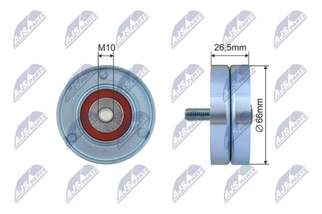 PULLEY IDLER V-BELT NTY RNK-CT-062