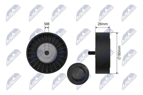 PULLEY IDLER V-BELT NTY RNK-CT-063