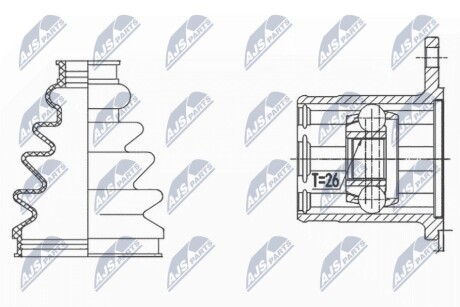 INNER CV JOINT NTY NPW-SU-015