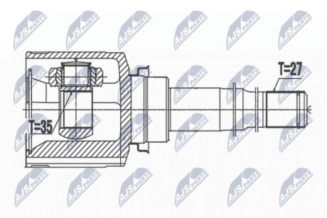 INNER CV JOINT NTY NPW-MS-070