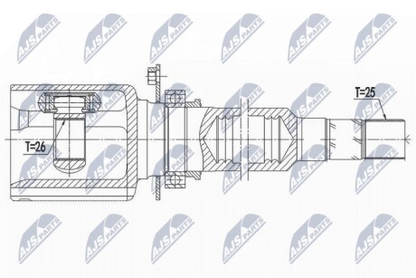 INNER CV JOINT NTY NPW-AR-009