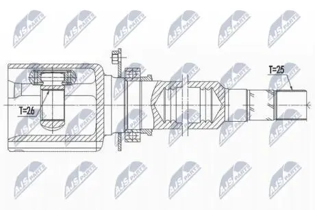 INNER CV JOINT NTY NPW-AR-009