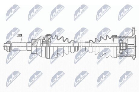 DRIVESHAFT NTY NPW-SU-048