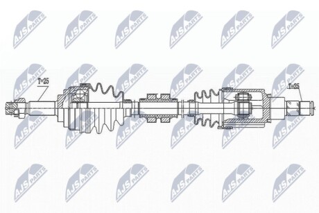 DRIVESHAFT NTY NPW-NS-152