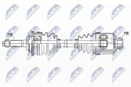 DRIVESHAFT NTY NPW-KA-370