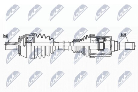 DRIVESHAFT NTY NPW-VV-143