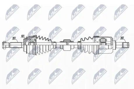 DRIVESHAFT NTY NPW-MS-071