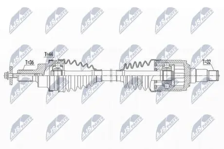 DRIVESHAFT NTY NPW-VV-141