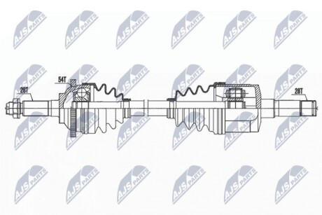 DRIVESHAFT NTY NPW-KA-372