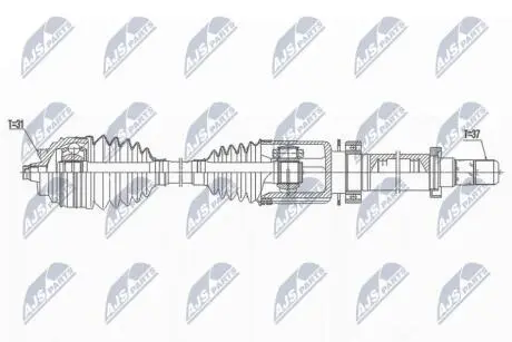 DRIVESHAFT NTY NPW-BM-172