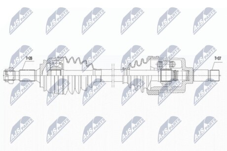 DRIVESHAFT NTY NPW-CT-131 (фото 1)