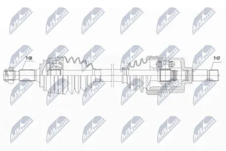 DRIVESHAFT NTY NPW-CT-131