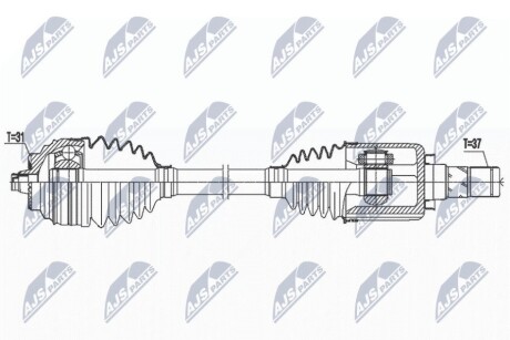 DRIVESHAFT NTY NPW-BM-166